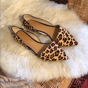 J.Crew Leopard D’orsay Flats
